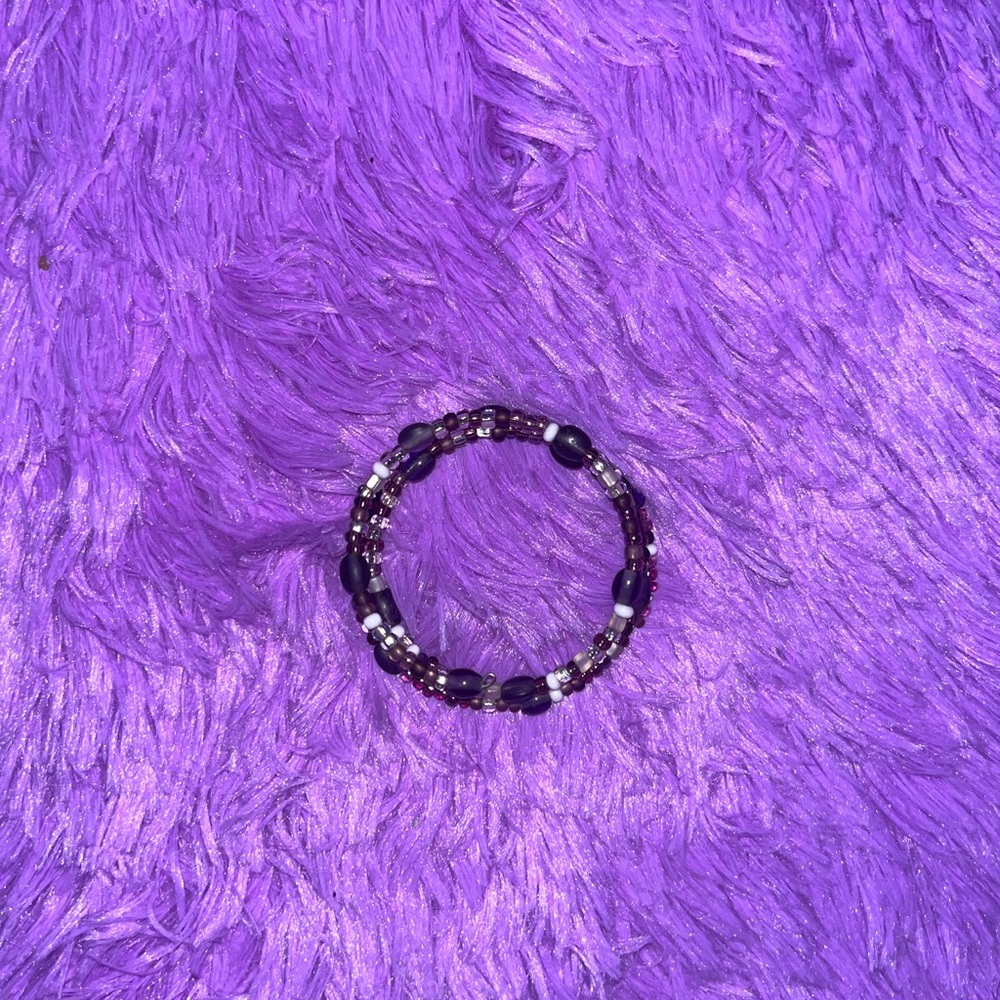 Purple Beaded Bracelet